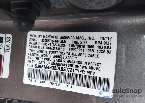 2013 Honda Cr-V Lx from USA, damaged, VIN 5J6RM4H32DL020721